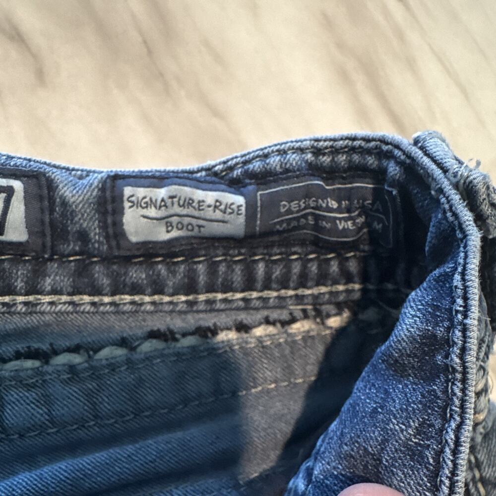 Miss Me Women's Blue Jean Signature Rise Bootcut Size 27 0222 - Picture 10 of 10